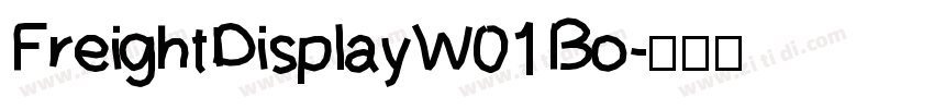 FreightDisplayW01 Bo字体转换